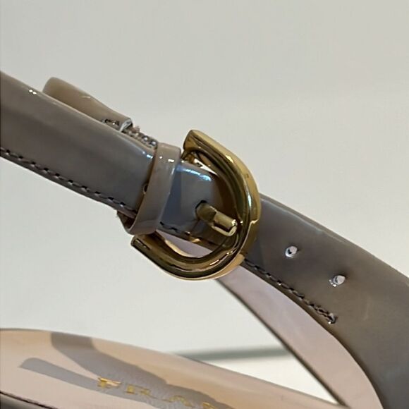 Franco Sarto Nude Patent Peep Toe‎ Platform Slingback Shoes Size 8.5 NWOT - Picture 7 of 16